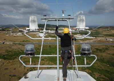 Parque Eólico de Valérios | Substituição de Weathermast de Aerogerador com reforço estrutural do topo da Nacelle e posterior reparação em fibra de vidro